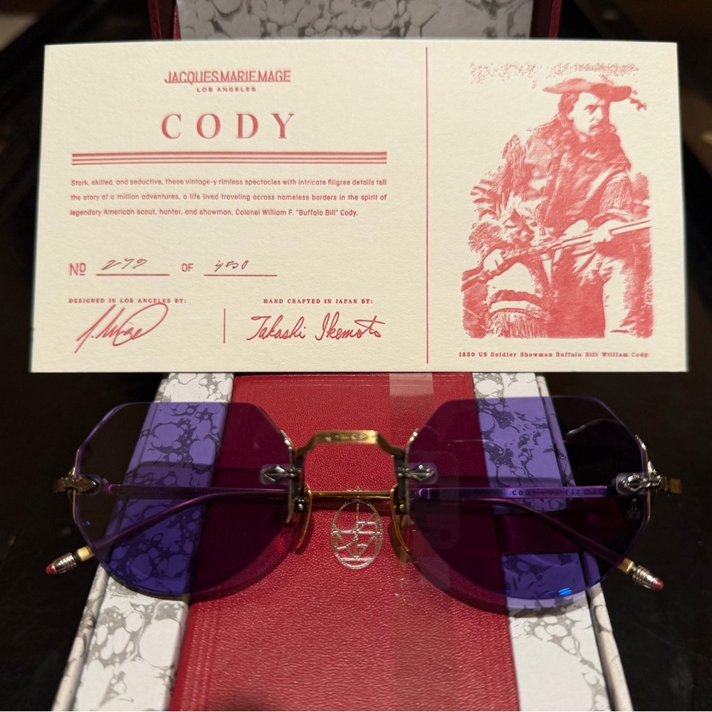Jacques Marie Mage Cody (Bronze) with Purple Lenses